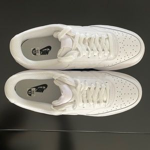 White Nike Court Vision Low Top